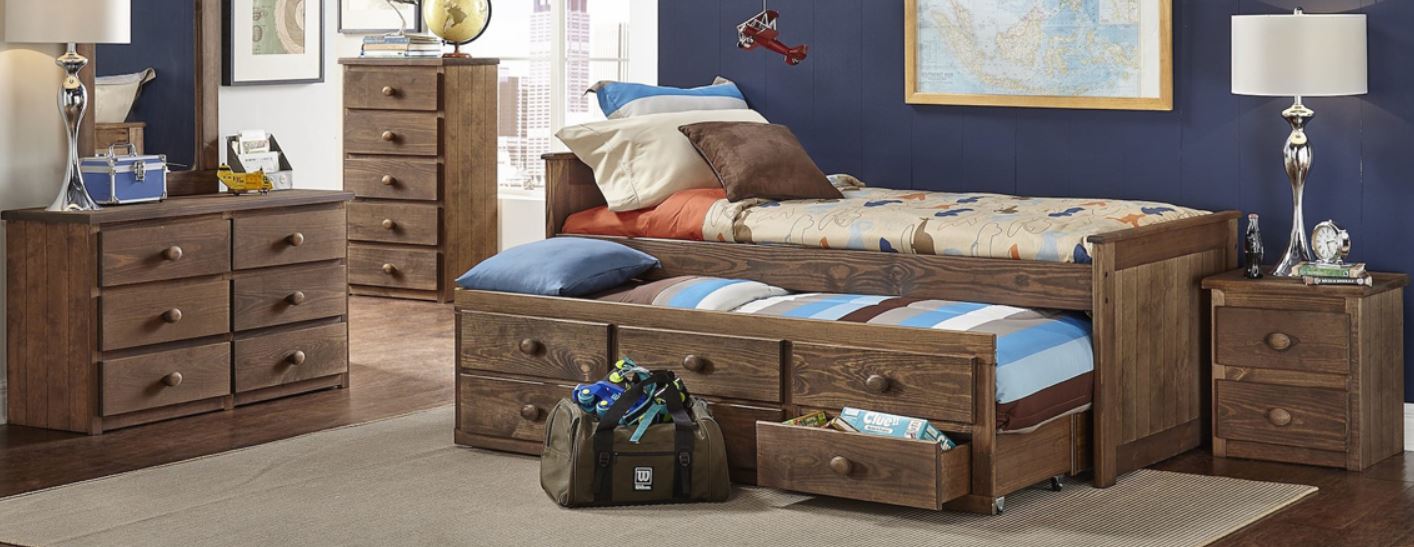 634 Chestnut Twin Captains Bed
