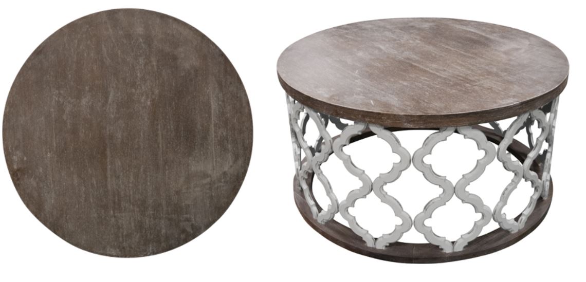 WBRO Brocade White Ash Nero Occasional Table Collection