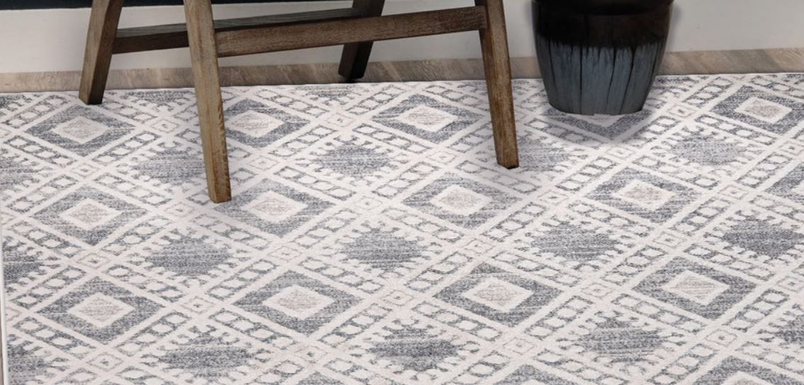 Venice Collection Cream Grey Rug Image